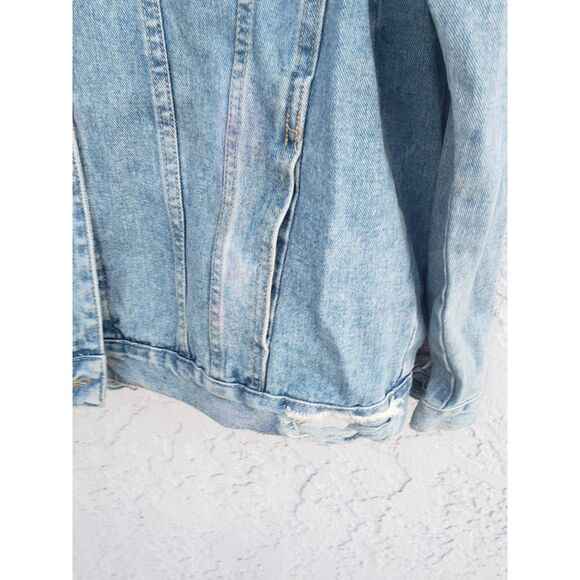 Hand-Painted Art to Wear Denim Jacket – Activist Statement Piece – One of a Kind - Picture 5 of 7